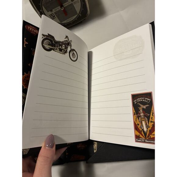 HARLEY-DAVIDSON DELUXE PHOTO SCRAPBOOK ALBUM And GREAT RIDES Notes From Home - Picture 5 of 12